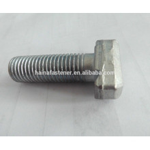 blue white zinc plated T shaped bolt with socket, customized T bolt, carbon steel T type bolt